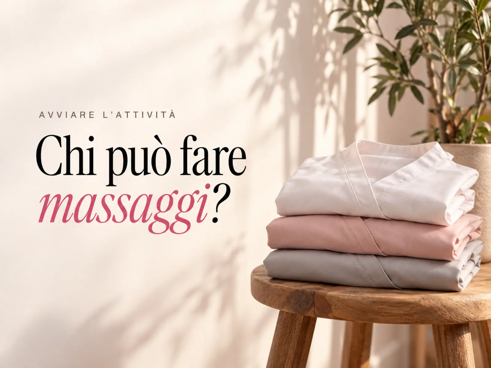 Copertina: chi puo fare massaggi in italia