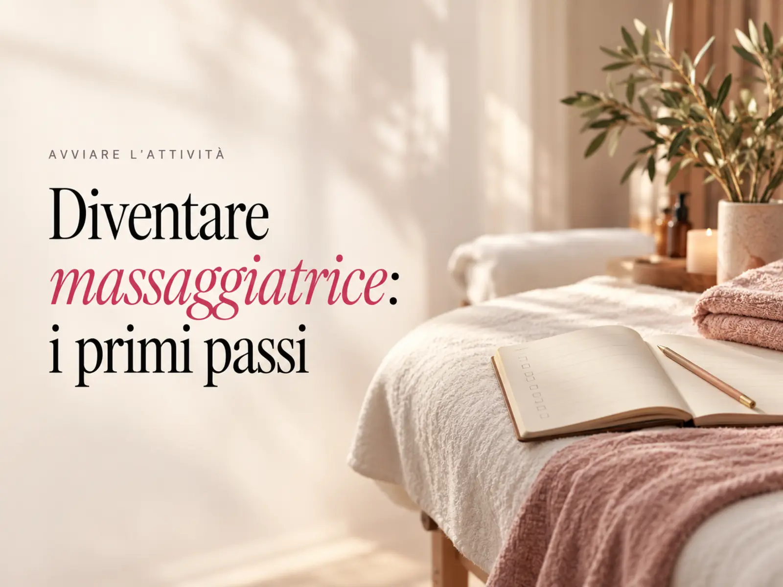 Copertina: come diventare massaggiatrice professionista