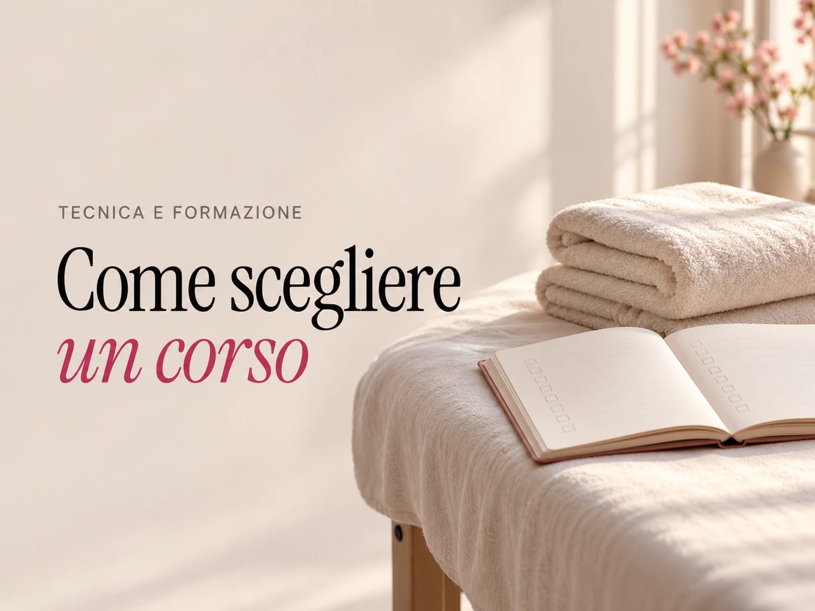 Copertina: come scegliere un corso di massaggio