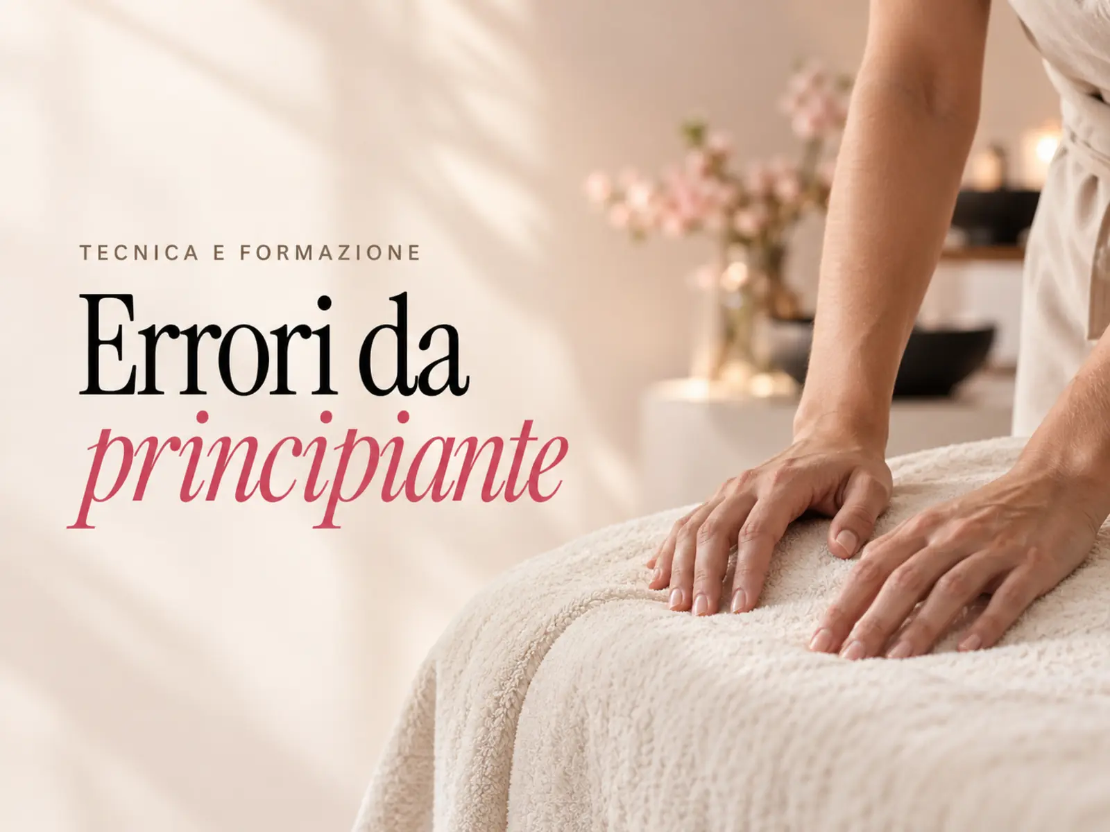 Copertina: errori comuni chi inizia a massaggiare