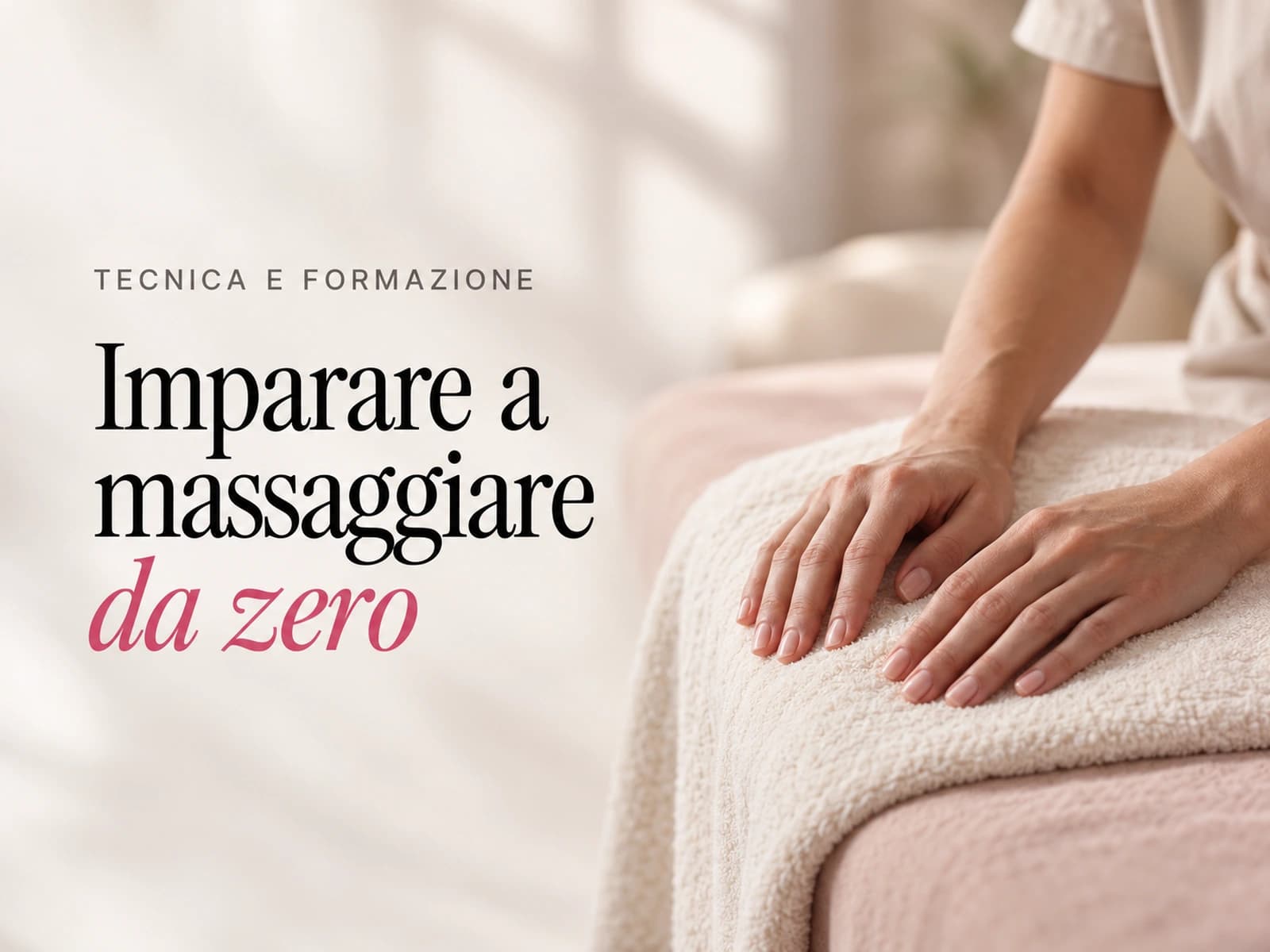 Copertina: imparare a massaggiare da zero