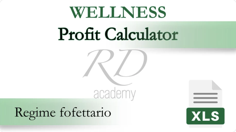 Wellness Profit Calculator, foglio di calcolo per il regime forfettario