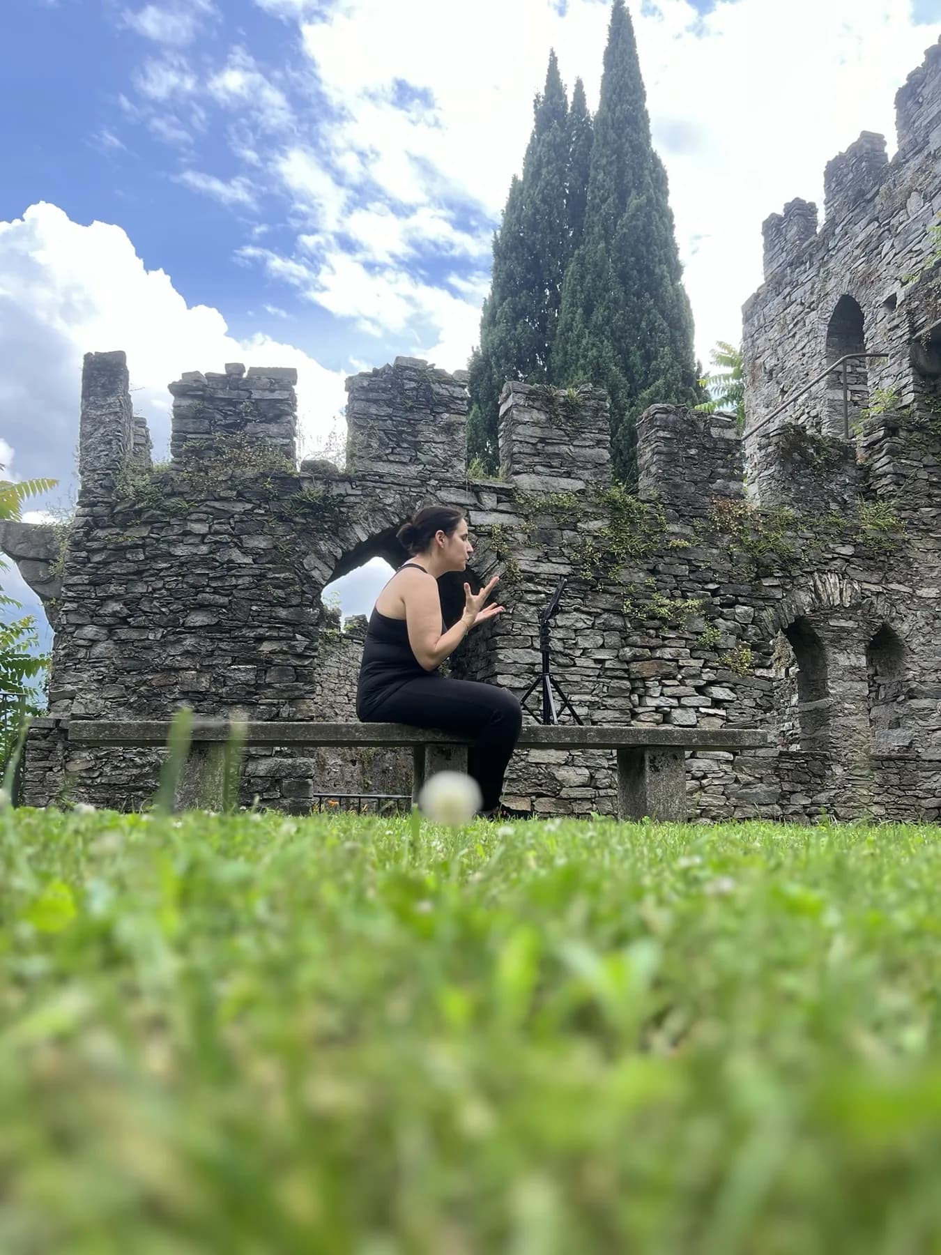 Rita registra contenuti all'aperto